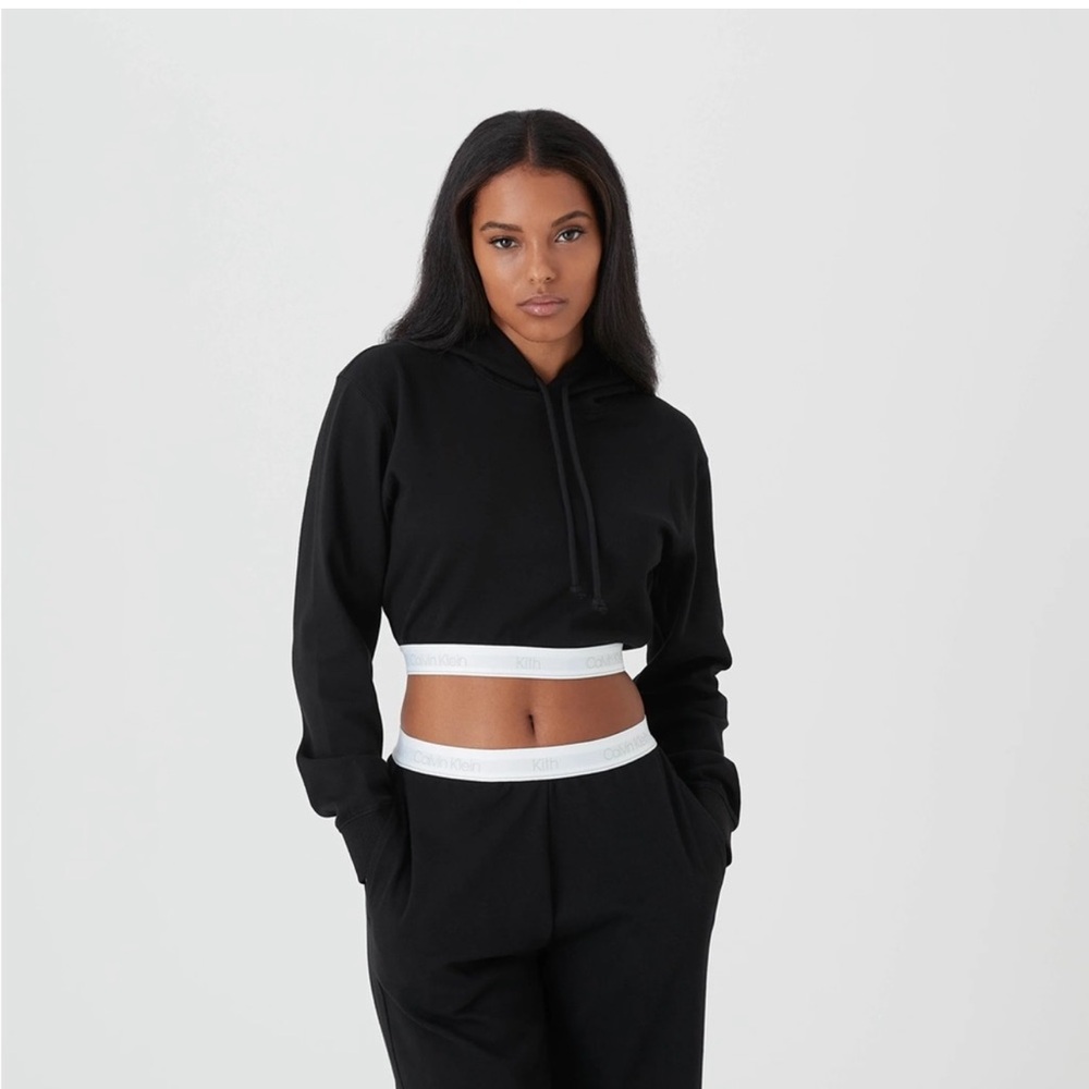 KITH Calvin Klein cropped hoodie
